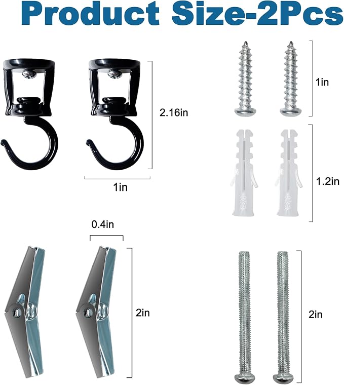 ONIKK Ceiling Hooks for Hanging Plants, Heavy Duty Metal Plant Hooks, Screw in - Image 7