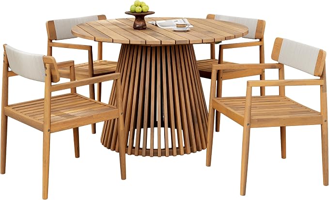 Merax 5 Pieces Patio Dining Sets - Image 2