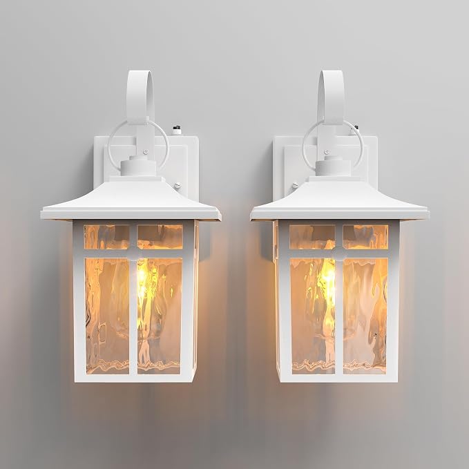 2 Pack Outdoor Dusk to Dawn Wall Lights, Outdoor Light Fixtures Wall Mount - Image 9
