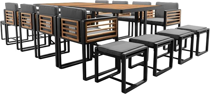 Merax 18 Pieces Outdoor Dining Set - Image 6