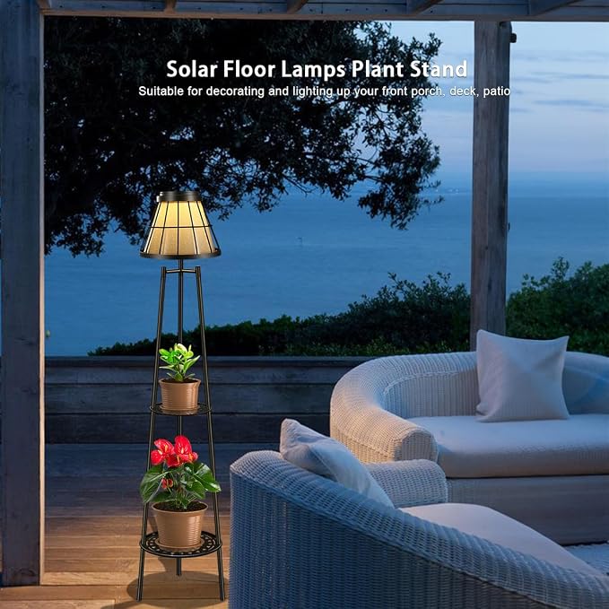 2 Pack 45.5'' Outdoor Floor Lamps - Image 8