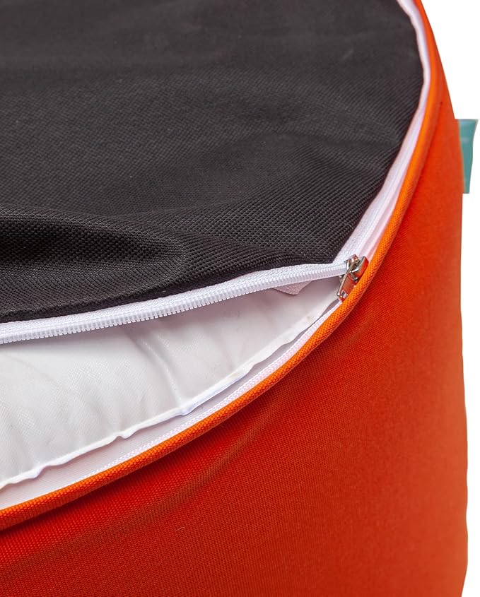 QILLOWAY Indoor/Outdoor Inflatable Stool, Round Ottoman, All Weather Foot Rest - Image 5