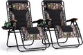 PHI VILLA XXL Oversized Padded Zero Gravity Chair Set of 2, Foldable Patio by PHIVILLAThepioneerofcomfortablehouseholdsupplies
