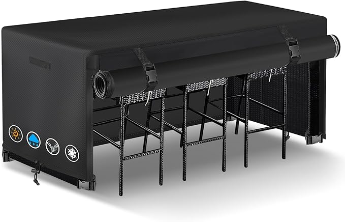7 Piece Outdoor Bar Height Dining Set Cover by Unknown