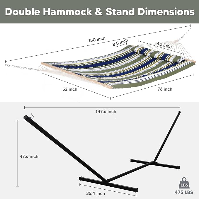 SUNCREAT Hammocks Double Outdoor Hammock - Image 6