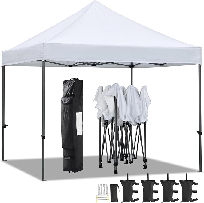 Yaheetech Canopy Tent, Commercial Instant Heavy Duty Canopy, 500D Waterproof by Yaheetech