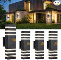 DASTOR 4 Pack Dusk to Dawn Outdoor Wall Lights, Up and Down Outdoor Lights by DASTOR