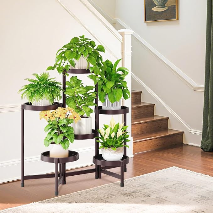 iDavosic.ly 6 Tier Folding Plant Stand Indoor Outdoor - Image 7