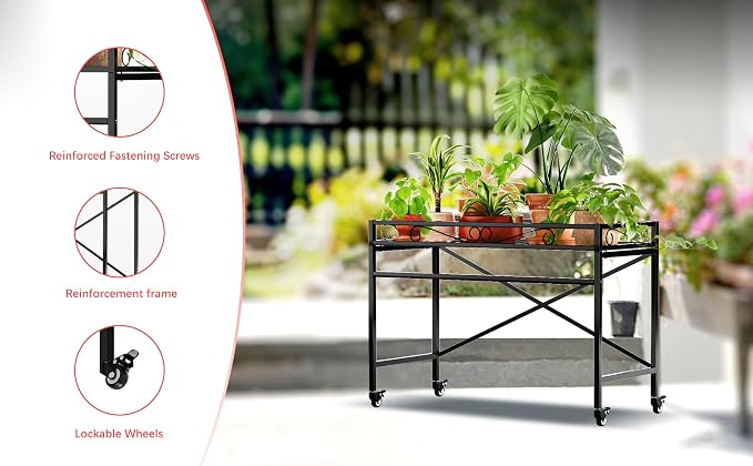 Zhongma Sturdy Metal Plant Stand - Image 8