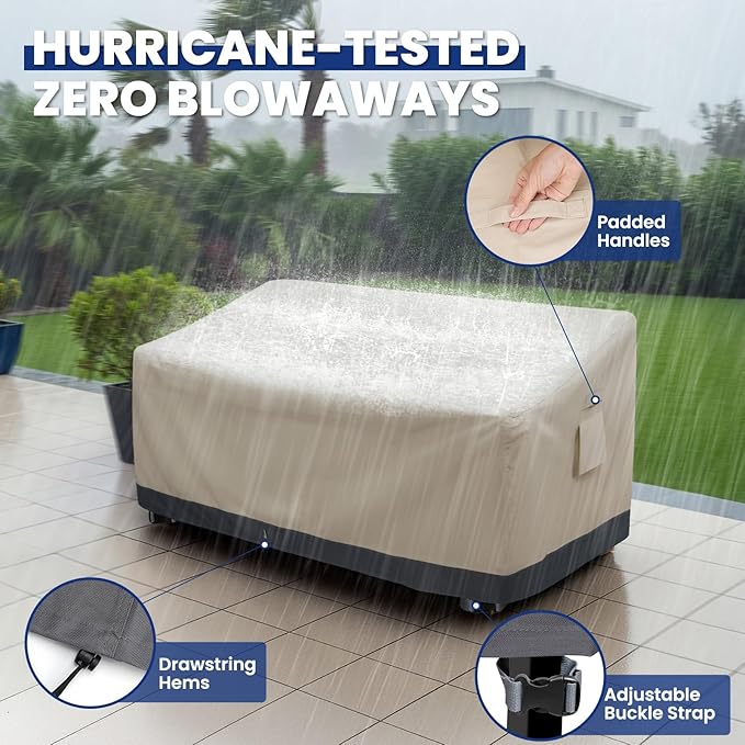 Extra Heavy Duty 2 Seater Outdoor Sofa Cover Waterproof - Image 5