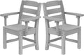 YITAHOME HDPE Chairs Set of 2, Sturdy Patio Chair w/Max Bearing 330 LBS by YITAHOME