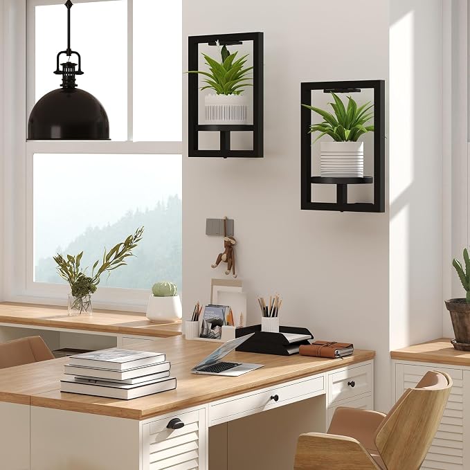 BAOYOUNI 2 Pack Picture Frame Wall Plant Holder - Image 2