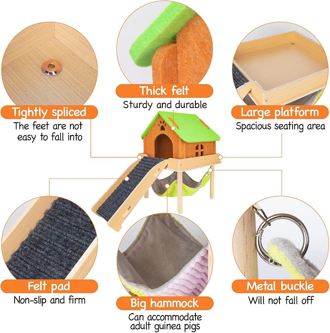 3 in 1 Enlarged Guinea Pig Hammock - Image 5