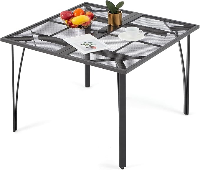 AECOJOY 39.4" Outdoor Patio Dining Table by AECOJOY