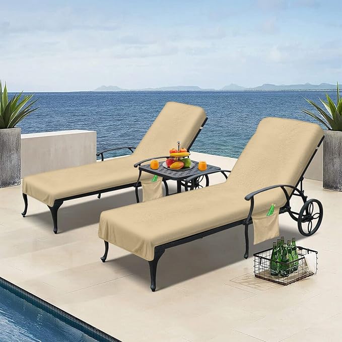 Lounge Chair Towel Cover, Beach Chair Cover - Image 5
