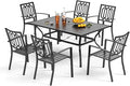 PHI VILLA 7 Piece Outdoor Dining Set by PHIVILLAThepioneerofcomfortablehouseholdsupplies