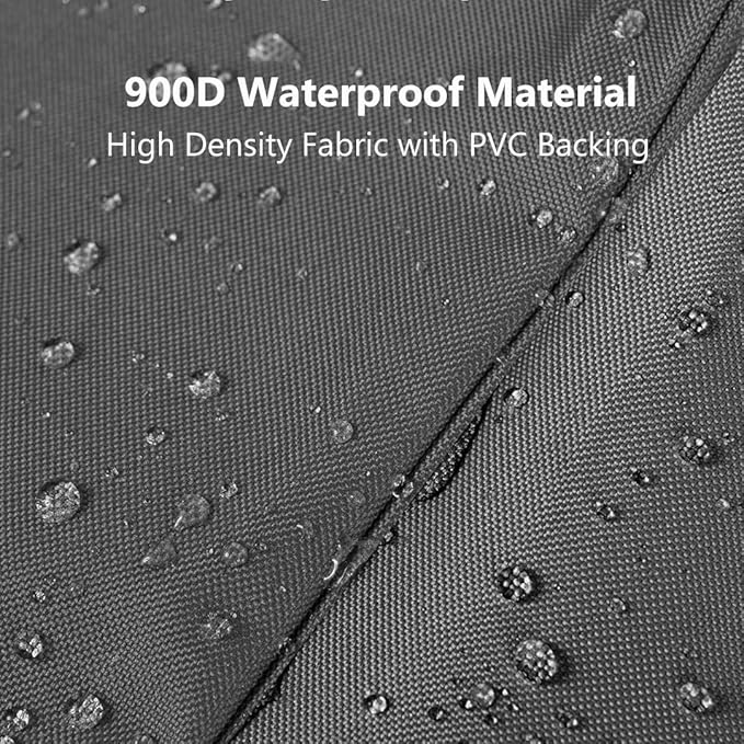 Patio Hanging Chaise Lounge Cover 73 Inch Waterproof 900D Heavy Duty Outdoor - Image 4