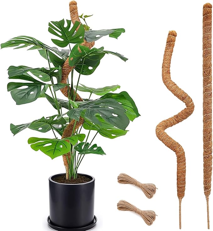2 Pack Moss Pole, 28 Inch Bendable Moss Pole by Soupiar