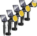 MEIHONG Solar Spot Lights Outdoor, Warm White LED Landscape Lamp Dusk to Dawn by MEIHONG