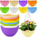 Bvrbaory 8 Pack Multicolor Hanging Planter Pots, 8 Colors Garden Hanging by Bvrbaory