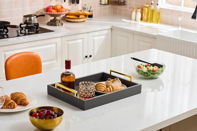 40cm x30cm Serving Trays with Handles, Ottoman Trays, Living Room, and Outdoors - Image 3