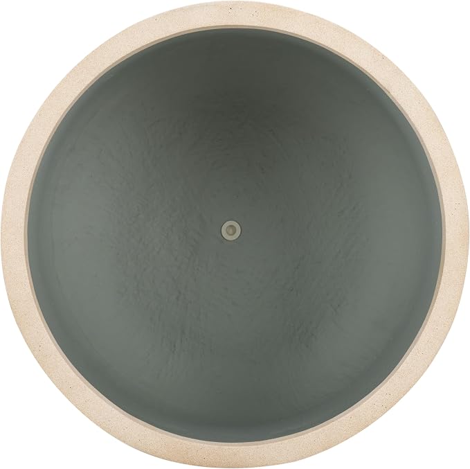 SAFAVIEH Outdoor Collection Nardo Beige Cement Ficonstone Planter Pot - Image 4