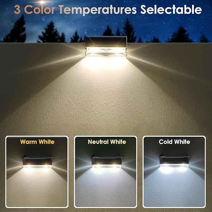 Solar Fence Lights Outdoor - Image 3