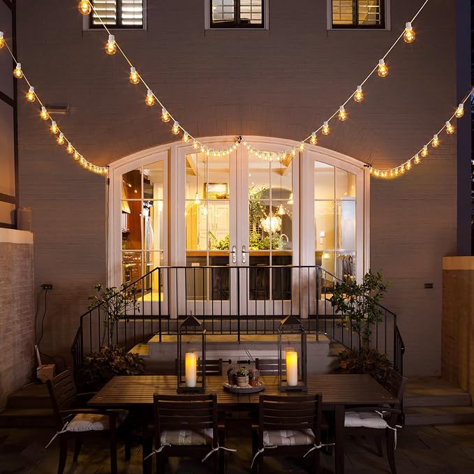Mlambert 48Ft Solar String Lights, Outdoor Waterproof Patio Lights - Image 9