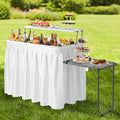 VINGLI Ice Table with Extra Storage Shelf, Side Table, Portasble Cooler Side by VINGLI