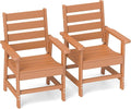 GREENVINES Outdoor Dining Chairs Set of 2 | HDPE | Patio Chair | All-Weather | by GreenVines