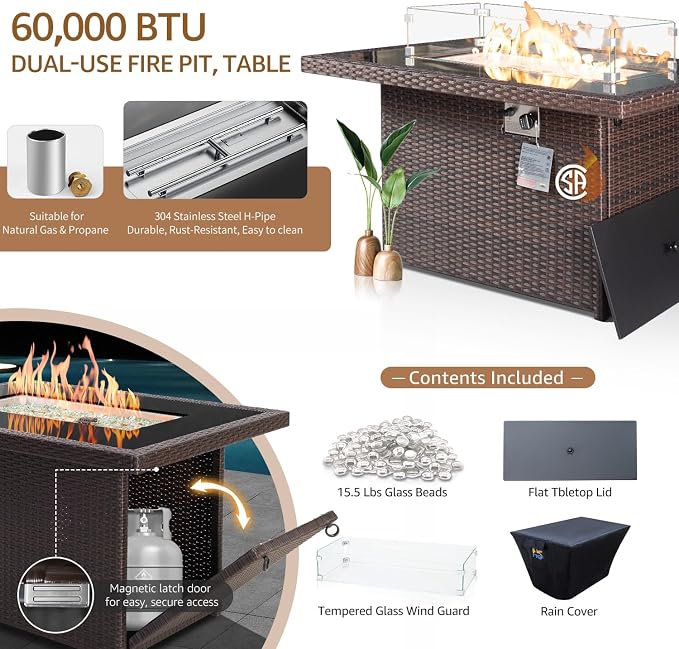 NICESOUL 11 Piece Outdoor Furniture Set - Image 4