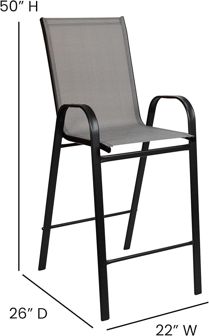 Flash Furniture Brazos Bar Table Set - Image 6