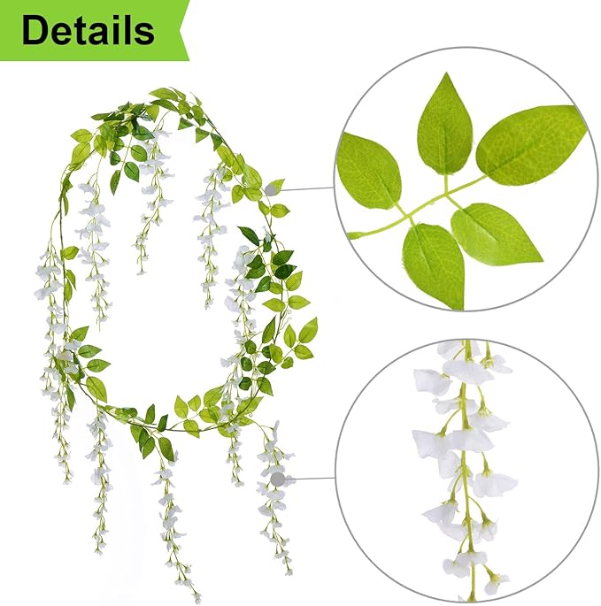 Lvydec Wisteria Artificial Flowers Garland - Image 6