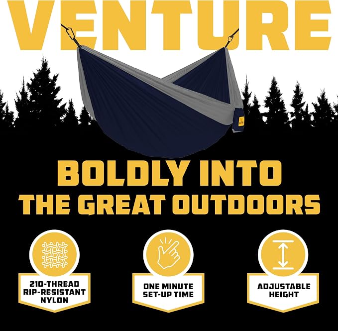 Wise Owl Outfitters Camping Hammock – 500lbs Portable Hammock - Image 3