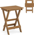 LUE BONA 27 inch Folding Side Table, HDPS Outside End Table by LUEBONA