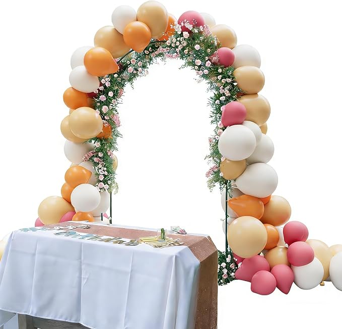 Metal Garden Arch Trellis for Climbing Plants Outdoor, 8.2FT Garden Arbors - Image 4