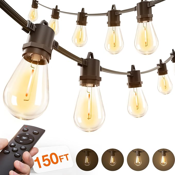 addlon 150FT LED Outdoor String Lights by addlon