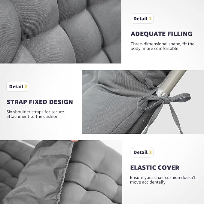 Chaise Lounge Cushions Lounge Chair Cushion Waterproof Thickened 66 x 21 x 4 - Image 4