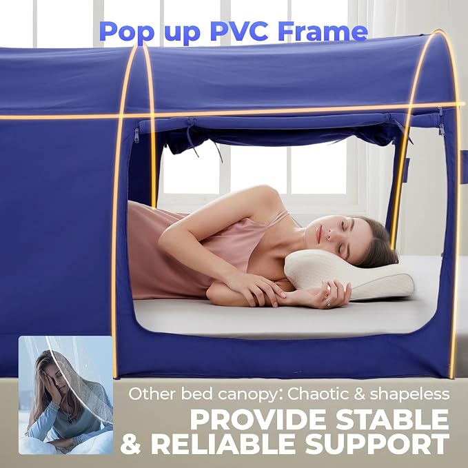 Alvantor® Bed Canopy Bed Tents Dream Tents Privacy Space Twin Size Sleeping - Image 4