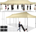 COBIZI 10x30 Pop up Canopy Tent 10x30 Canopy No Sidewall Waterproof Heavy Duty by COBIZI