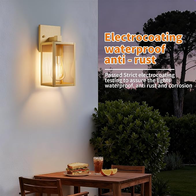 Outdoor Light Fixtures Wall Mount, Waterproof Front Porch Lights, Modern - Image 3