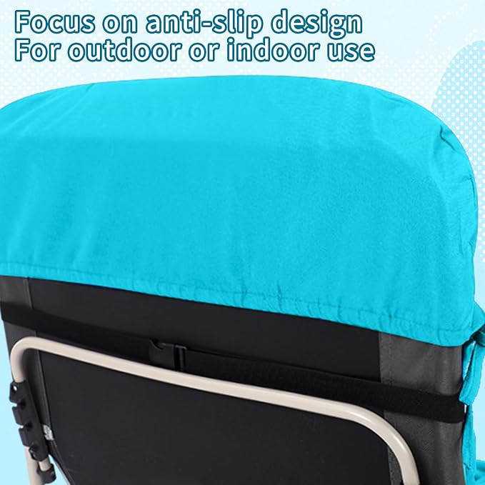 Tudomro 1 Pcs Peacock Blue 66'' Outdoor Chaise Lounge Cushion Waterproof Patio - Image 5