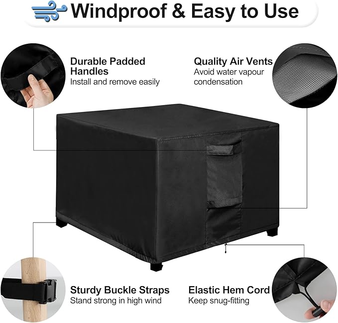 OutdoorLines Outdoor Waterproof Patio Ottoman Covers - Image 5
