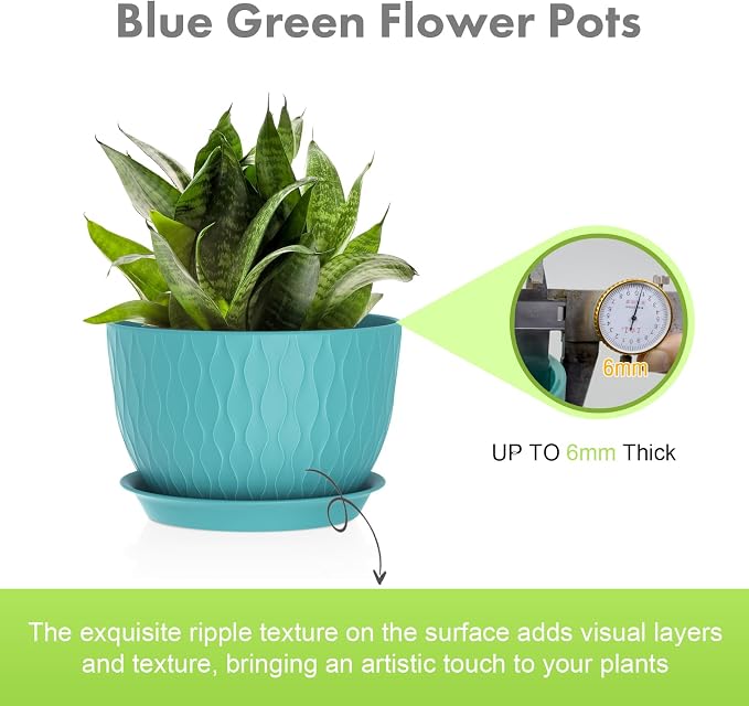 Large Plant Pots 12/10/9 inch, 3 Pack Big Flower Pots - Image 3