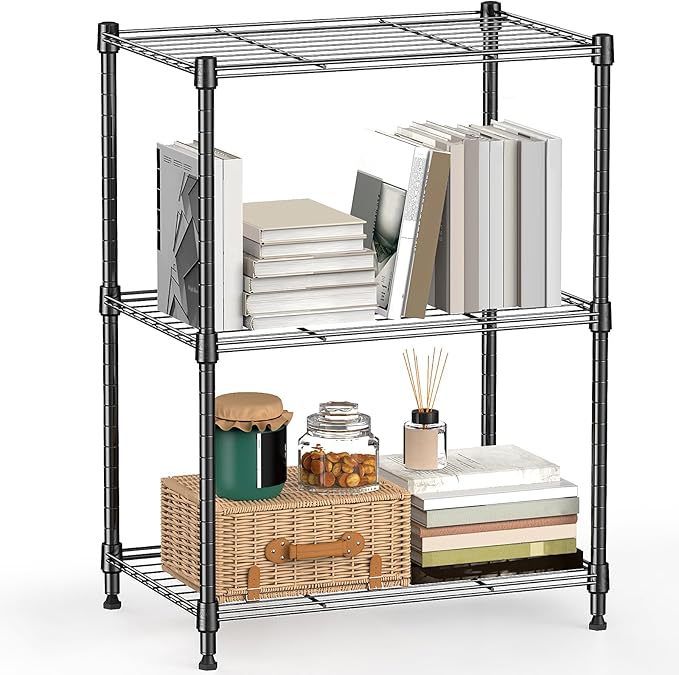450 lbs Steel Storage Shelving 3-Tier Utility Shelving Unit Steel Organizer by MEIGAOPLASTICANDMETALHKCOLIMITED