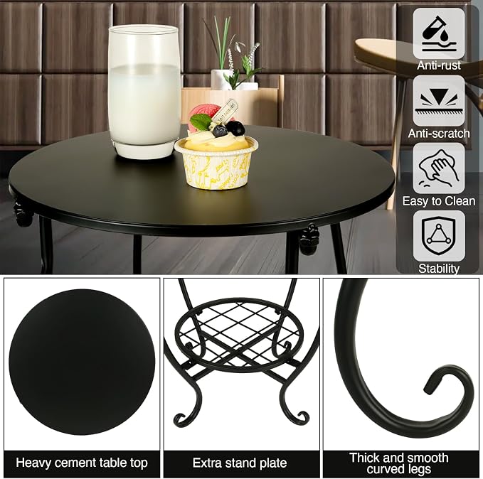 2 Tier Outdoor Side Table, Suitable - Image 6