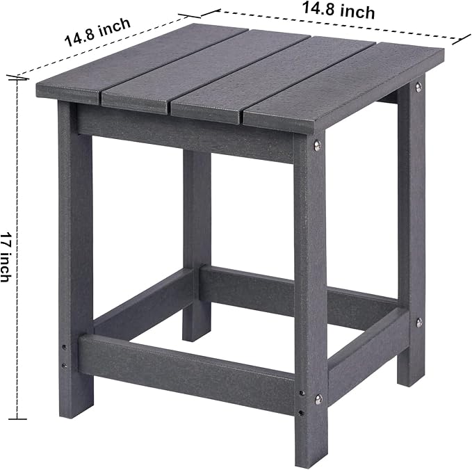 LZRS Adirondack Square Outdoor Side Table - Image 3