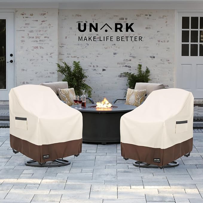 Outdoor Swivel Chair Covers Waterproof 2 Pack, Outdoor Chair Covers Patio - Image 3