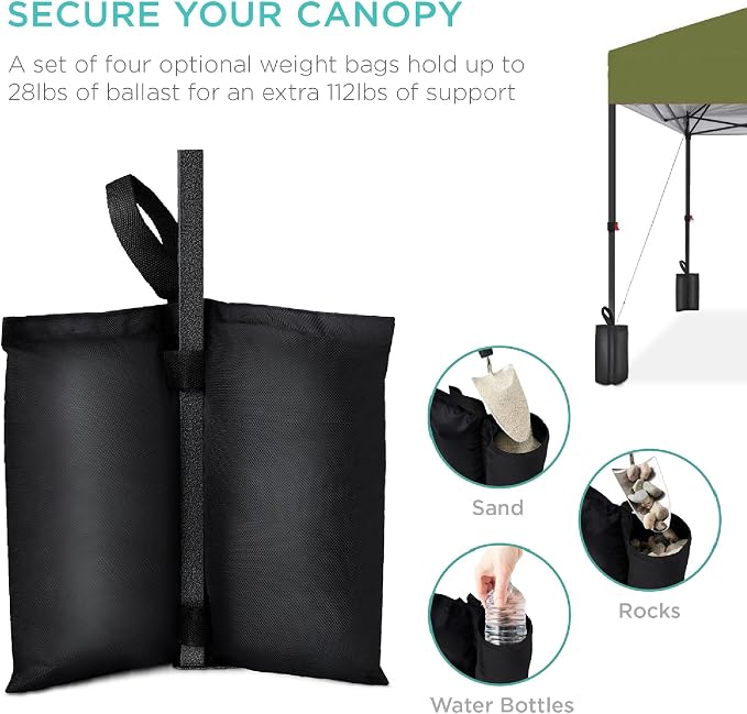 Best Choice Products 10x10ft Pop Up Canopy Tent, Outdoor Shade, 1 Person 1 - Image 6