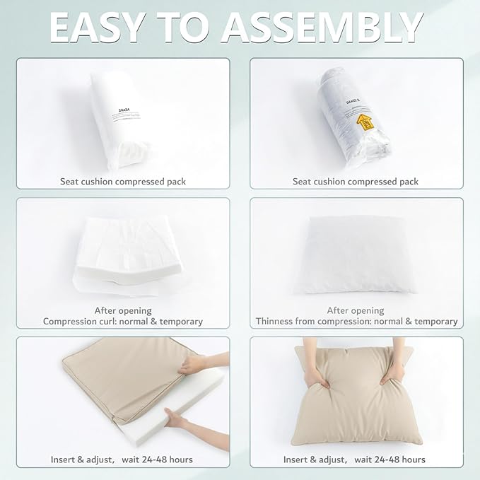 24x24 Inch Outdoor Chair Cushion - Image 8